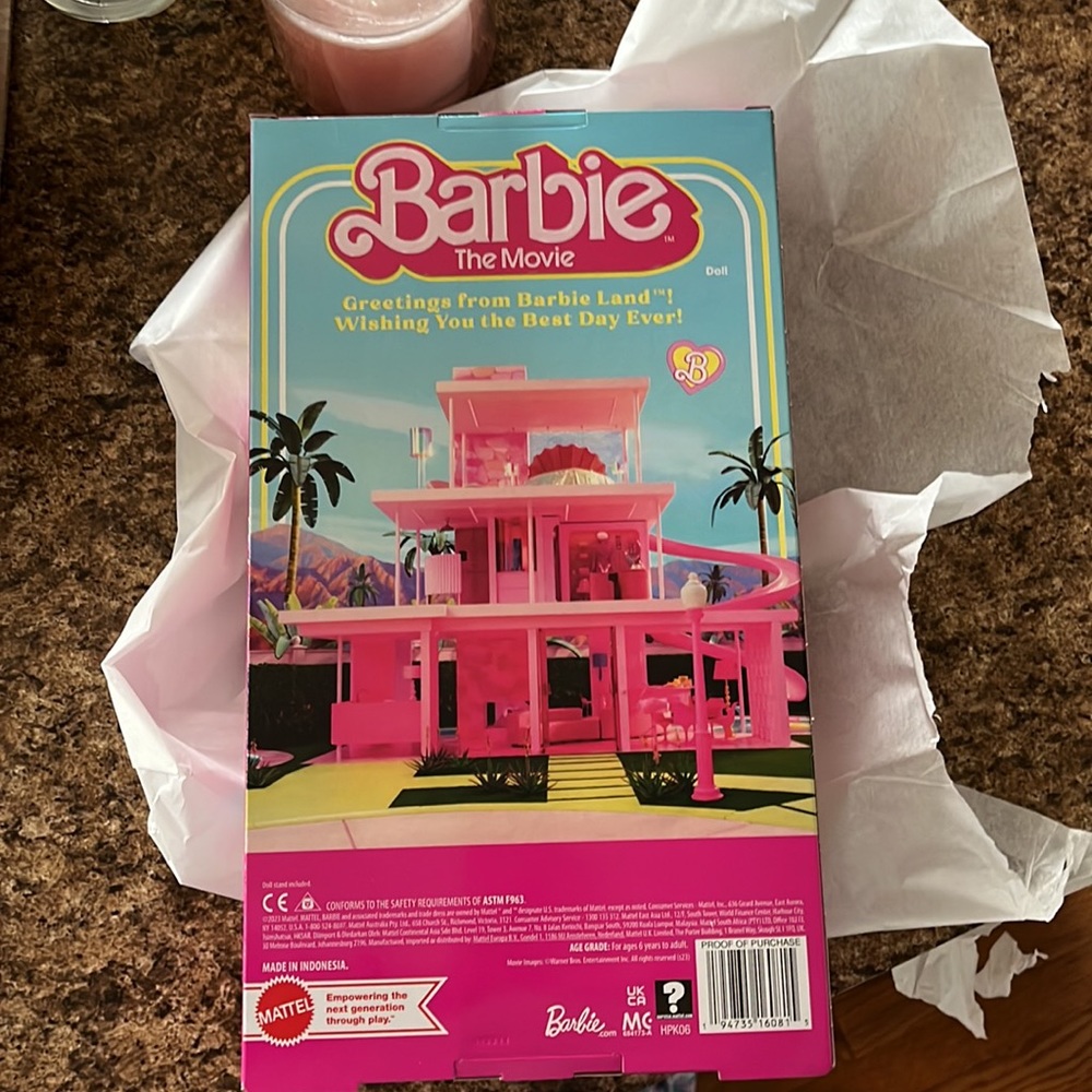 Barbie The Movie Doll with Green Jacket and Pink Shirt - Picture 9 of 10
